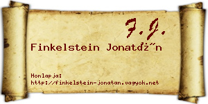 Finkelstein Jonatán névjegykártya